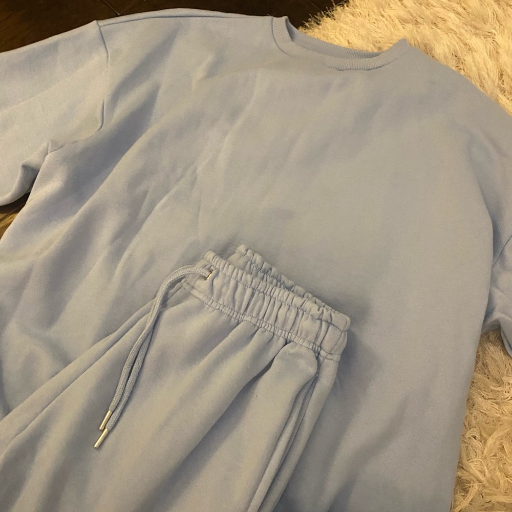Matching Baby Blue Sweatset